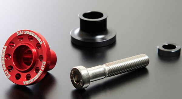Rear Stand Bracket Set High Line M8 (Red) ZX-25R Yoshimura Japan. 584-235-1000