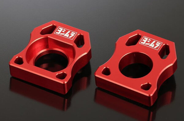 Rear Axle Block Kit Red Hayabusa.R1000.KATANA19-21-22 S1000GT Yoshimura Japan. 585-592-2000