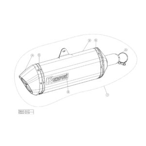 Silenciosos Slip-on. Homologado Akrapovic. s-s10so14-haft