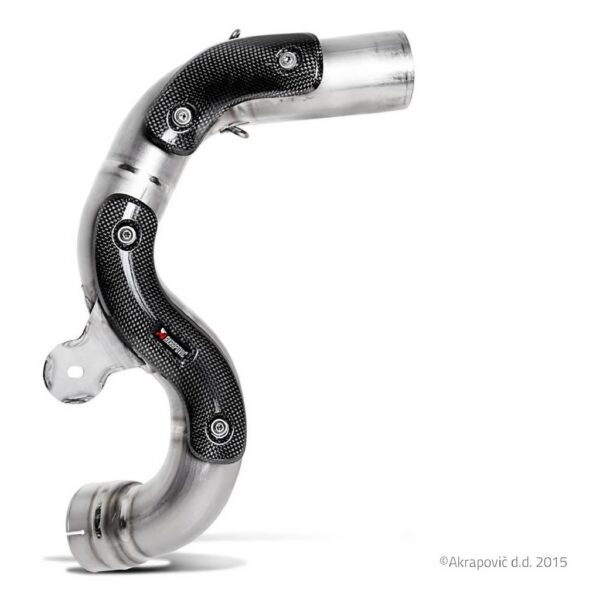 Tramo del colector para colocación del silencioso Slip-on en posición alta. Homologado Akrapovic. l-b12so6t
