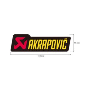 Adhesivo anticalorico 180 x 52 mm Akrapovic. p-hst1al