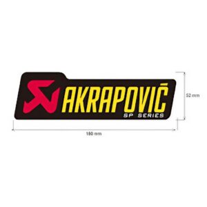 Adhesivo anticalorico 180 x 52 mm Akrapovic. p-hst1alsp