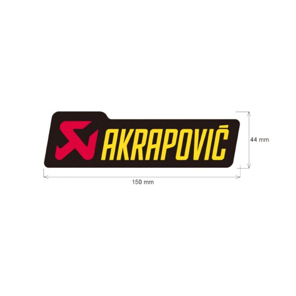 Adhesivo anticalorico 150 x 44 mm Akrapovic. p-hst2al