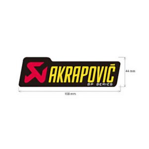 Adhesivo anticalorico 150 x 44 mm Akrapovic. p-hst2alsp