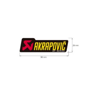 Adhesivo anticalorico 90 x 26 mm Akrapovic. p-hst3alsp