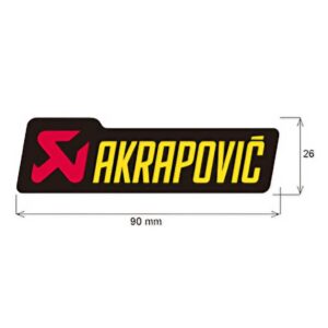 Adhesivo 90 x 26 mm Akrapovic. p-hst3po