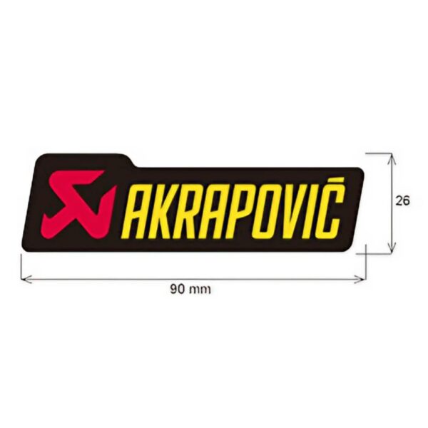 Adhesivo 90 x 26 mm Akrapovic. p-hst3po