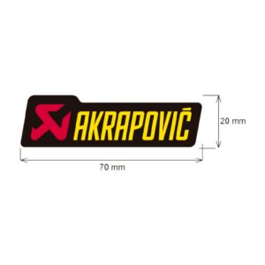 Adhesivo 70 x 20 mm Akrapovic. p-hst4po