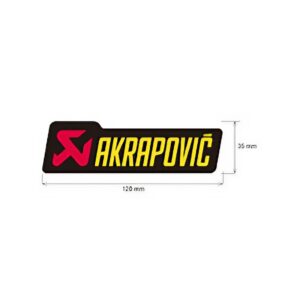 Adhesivo anticalorico 120 x 35 mm Akrapovic. p-hst6al