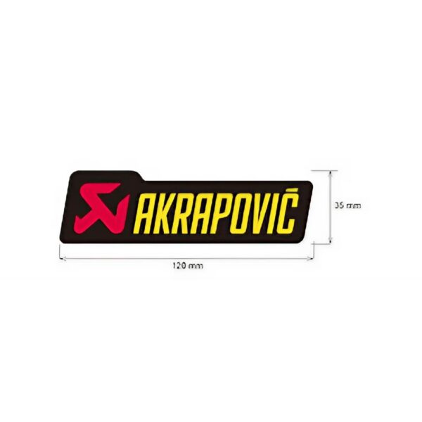 Adhesivo anticalorico 120 x 35 mm Akrapovic. p-hst6al