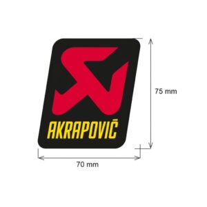 Adhesivo anticalorico 70 x 75 mm Akrapovic. p-vst2al