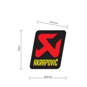 Adhesivo  66 x 70 mm Akrapovic. p-vst4po