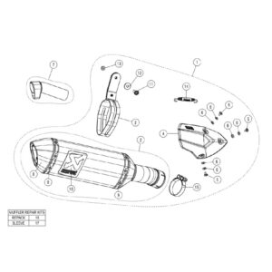 Silenciosos Slip-on. Homologado Akrapovic. s-b10so13-hzc