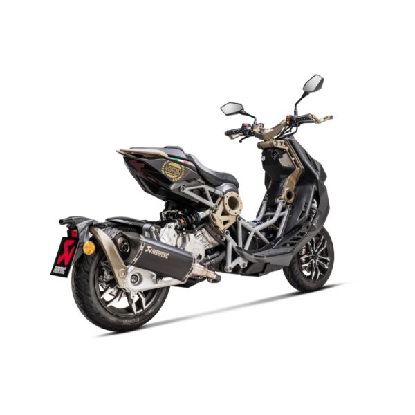 BLACK EDITION silenciosos Slip-on. Homologado Akrapovic. s-it125so1hrtbl - Imagen 3