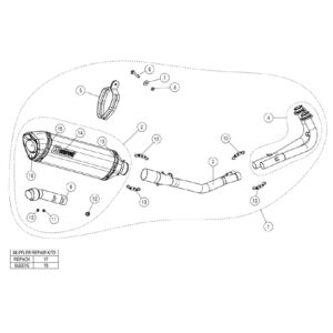 Silenciosos Slip-on. No homologado Akrapovic. s-sy5r1-rc