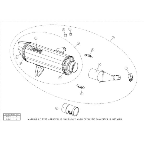 Silenciosos Slip-on. Homologado Akrapovic. s-y3so1-hrss-1